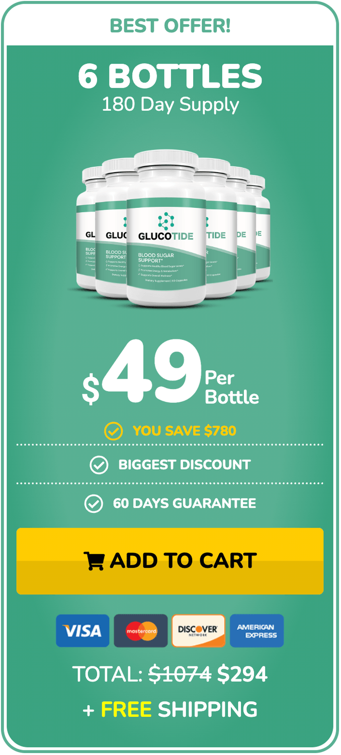 glucotide buy now 6 bottles